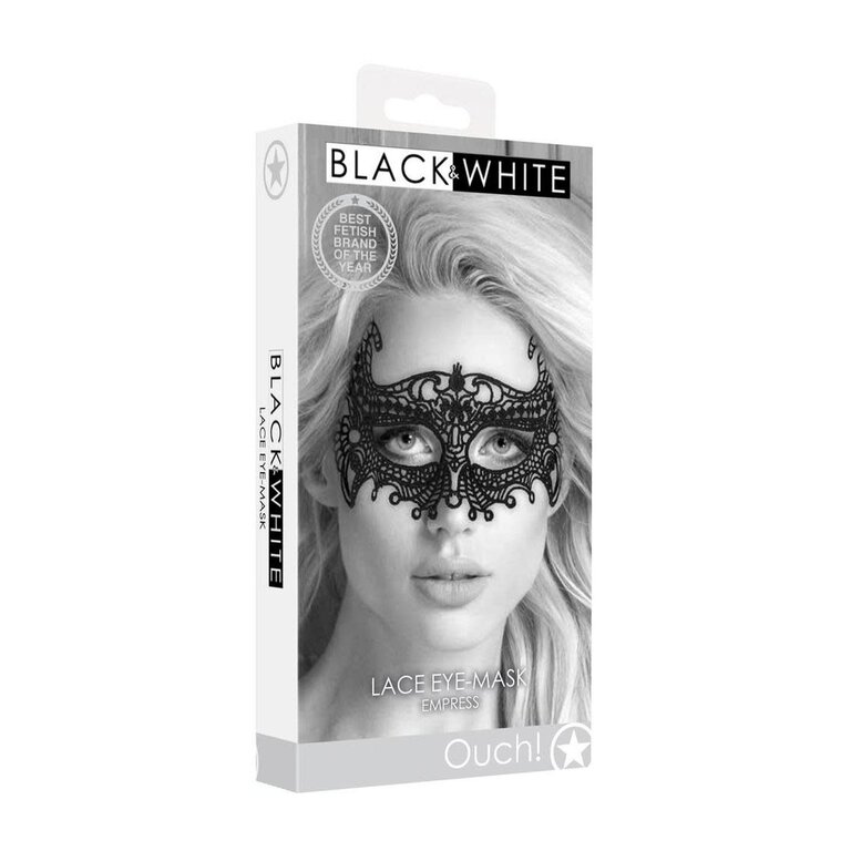 SHOTS AMERICA B&W LACE EYE MASK EMPRESS