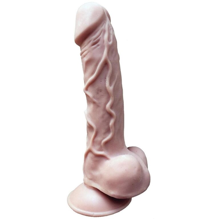 HOTT PRODUCTS HARD DRIVE SKINSATIONS SILICONE DILDO 8IN VNL