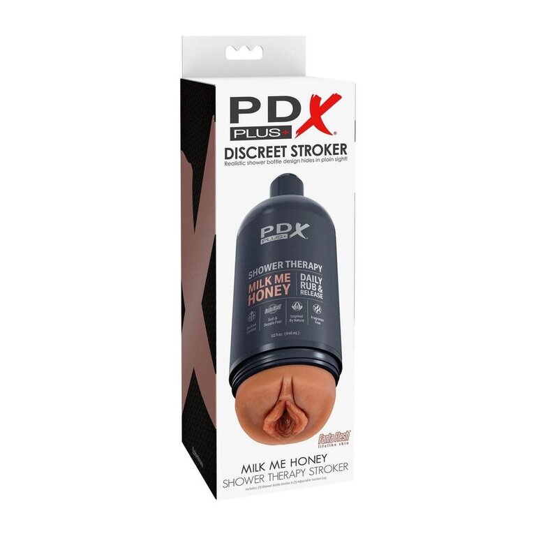 PIPEDREAM PDX Plus Shower Therapy Milk Me Honey Discreet Stroker - Caramel