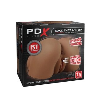 PIPEDREAM PDX Elite Back That Ass Up Automatic Rechargeable Mega Masturbator - Caramel