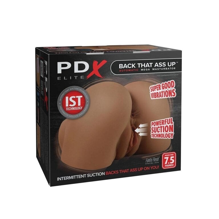 PIPEDREAM PDX Elite Back That Ass Up Automatic Rechargeable Mega Masturbator - Caramel