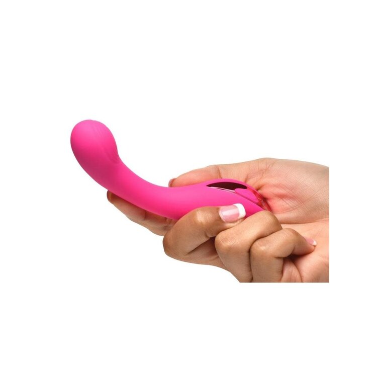 XR BRANDS Bang! G-Spot Rechargeable Silicone Vibrator - Pink