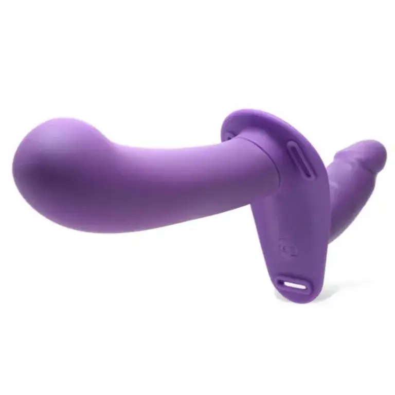 XR BRANDS 28X DOUBLE DEVA 2" DOUBLE DILDO W/HARNESS REMOTE