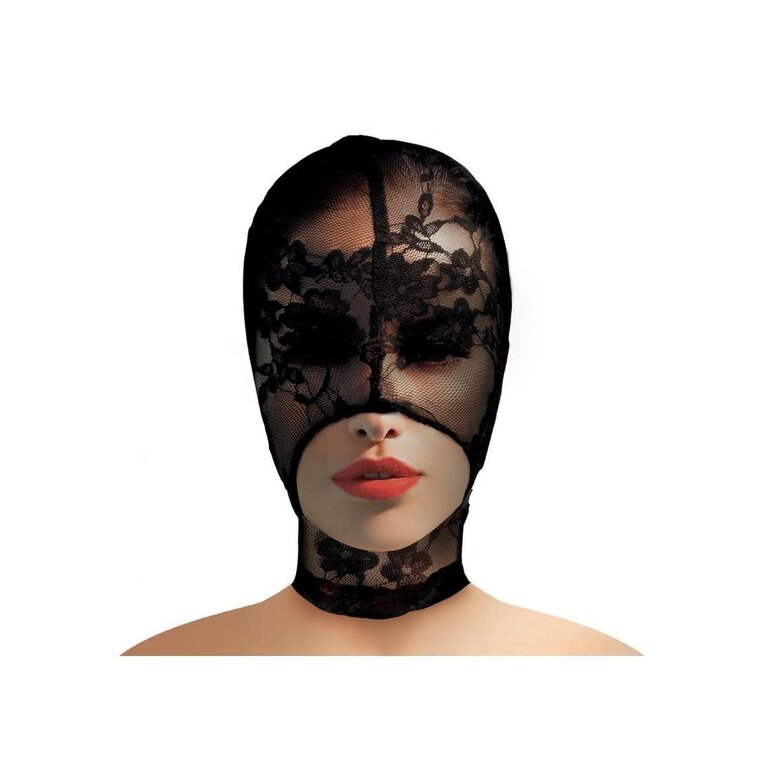 XR BRANDS LACE SEDUCTION BONDAGE HOOD