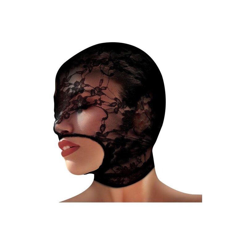 XR BRANDS LACE SEDUCTION BONDAGE HOOD