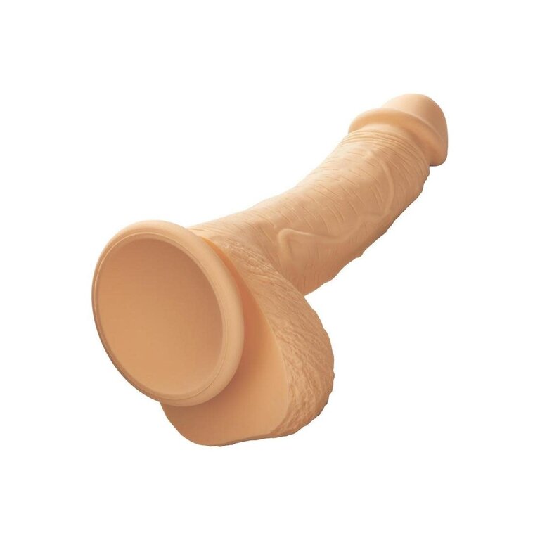 CALIFORNIA EXOTIC DUAL DENSITY SILICONE STUD 6.25IN IVORY