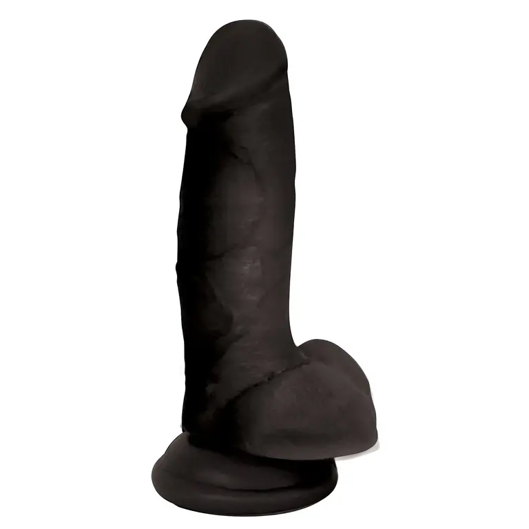 JOCK JOCK DILDO W/ BALLS 7" MIDNIGHT