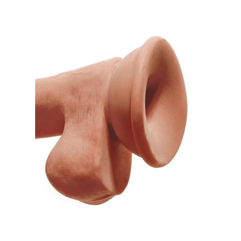 PIPEDREAM KING COCK PLUS TRIPLE DENSITY DILDO 6.5 IN CARAMEL