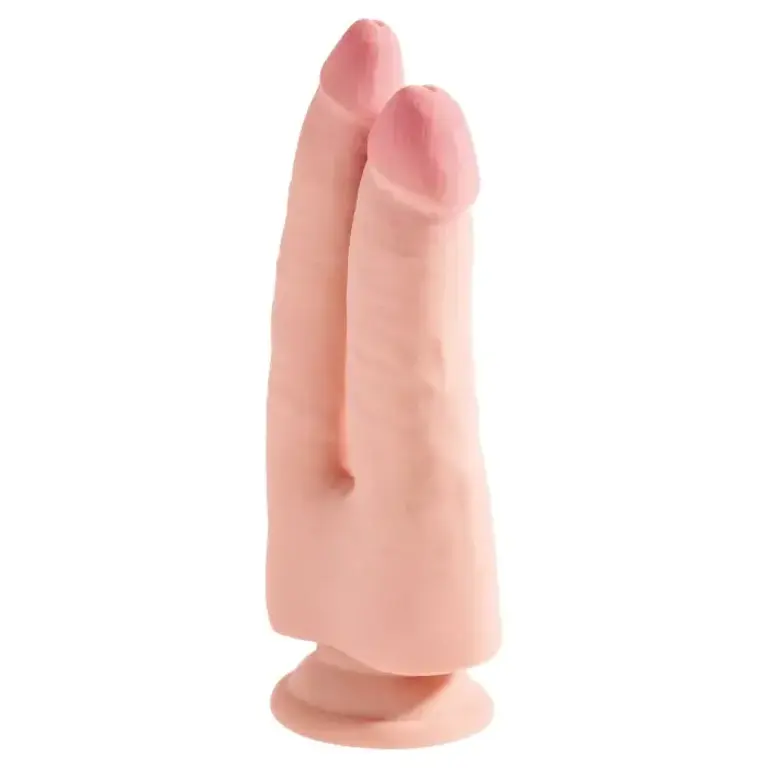 PIPEDREAM KING COCK PLUS TRIPLE DENSITY DOUBLE PENETRATOR 9.5IN VNL