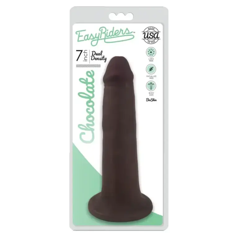 EASY RIDERS EASY RIDERS 7" SLIM BIOSKIN DONG - CHOCO