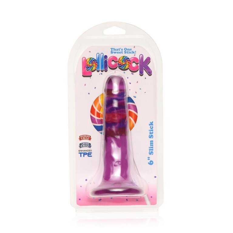 LOLLICOCK 6" SLIM STICK - GRAPE ICE