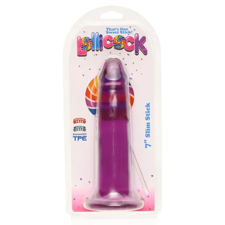 LOLLICOCK 7" SLIM STICK - GRAPE ICE