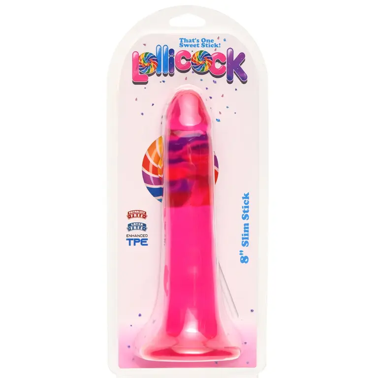 LOLLICOCK 8" SLIM STICK - CHERRY ICE
