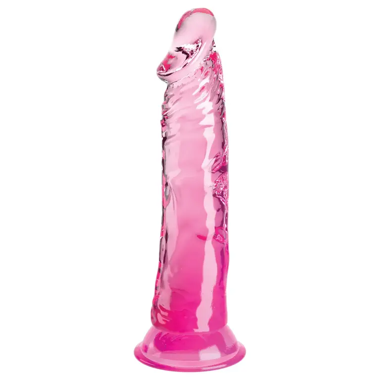 PIPEDREAM KING COCK CLEAR 8IN PINK