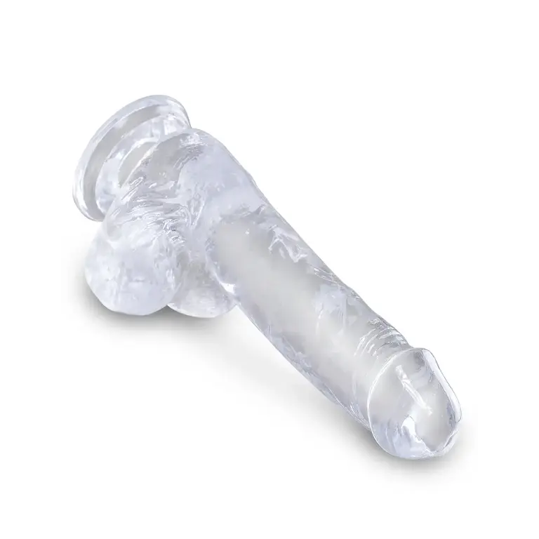 PIPEDREAM KING COCK CLEAR 6 IN COCK W/ BALLS