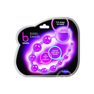 BLUSH NOVELTIES B YOURS BASIC BEADS PURPLE