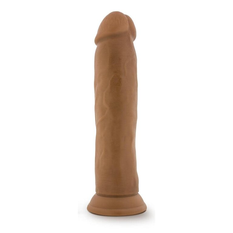 BLUSH NOVELTIES DR SKIN SILICONE DR HENRY 9IN DILDO MOCHA
