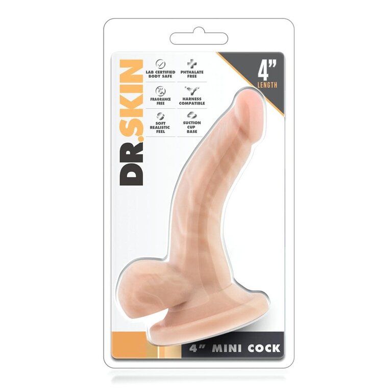 BLUSH NOVELTIES DR SKIN 4 MINI COCK VANILLA "