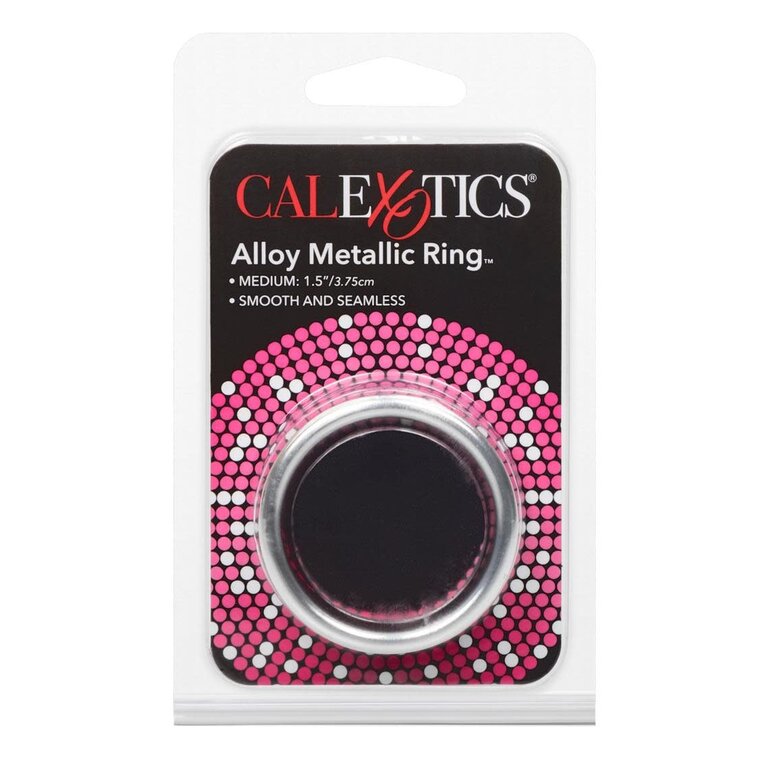CALIFORNIA EXOTIC ALLOY METALLIC RING MEDIUM COCK RING 1.5"