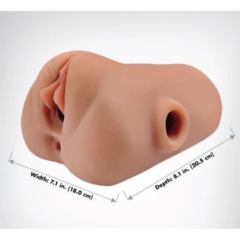 PIPEDREAM PDX PLUS PUSSY POUNDER SQUEEZE STROKER BROWN