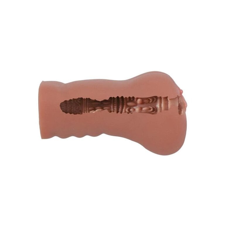 CALIFORNIA EXOTIC STROKE IT LIQUID SILICONE JUICY PUSSY BROWN