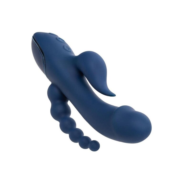CALIFORNIA EXOTIC III TRIPLE ORGASM VIBRATOR BLUE