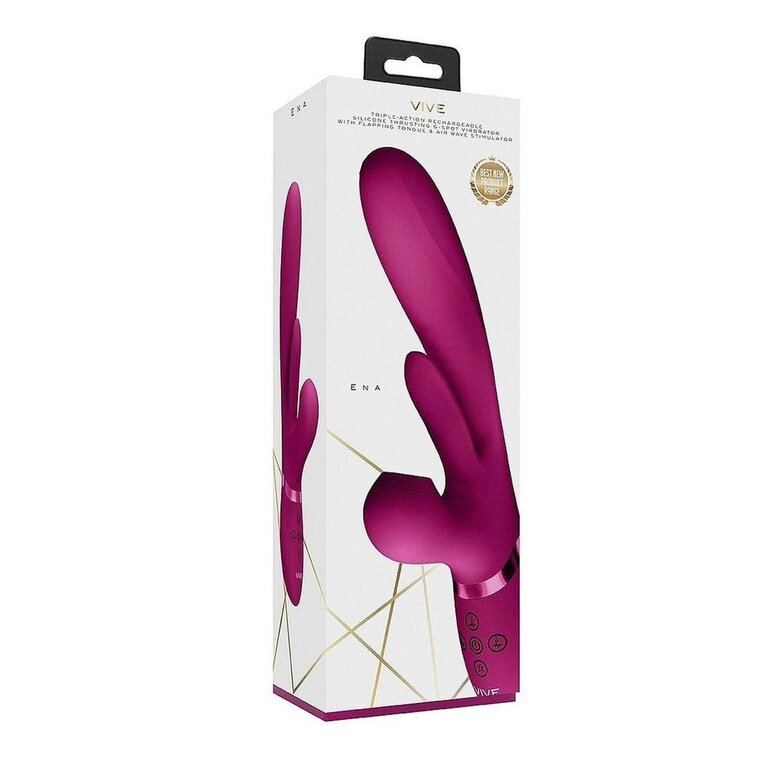 EVOLVED NOVELTIES VIVE TRIPLE MOTOR THRUSTING G SPOT VIBRATOR PNK
