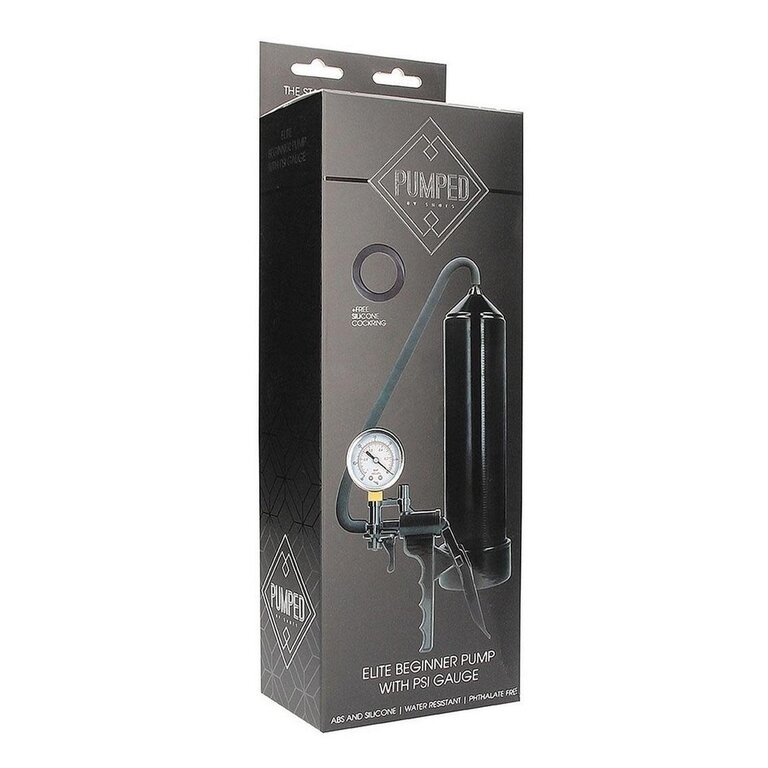 SHOTS AMERICA PUMPED ELITE BEGINNER PUMP W/ PSI GAUGE BLACK