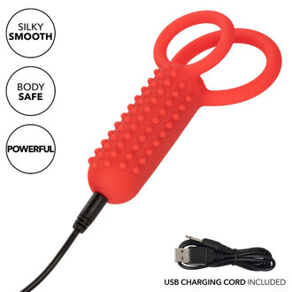 CALIFORNIA EXOTIC SILICONE RECHARGEABLE VERTICAL DUAL ENHANCER