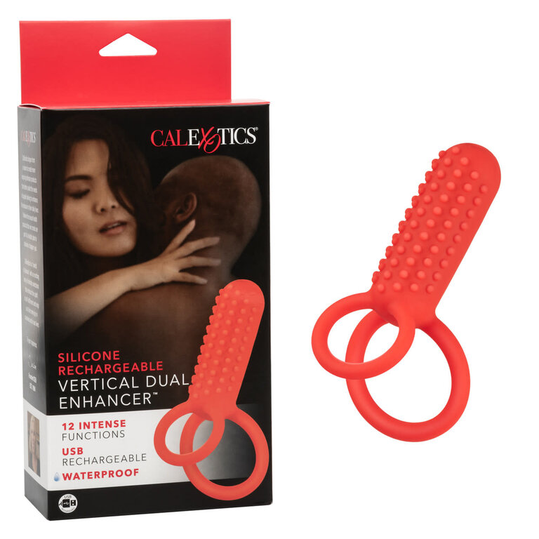 CALIFORNIA EXOTIC SILICONE RECHARGEABLE VERTICAL DUAL ENHANCER