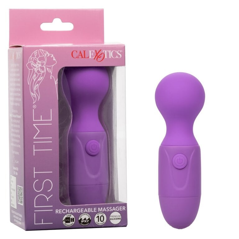 CALIFORNIA EXOTIC FIRST TIME MASSAGER PURPLE RECHARGEABLE