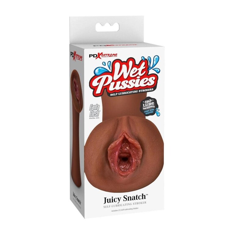 PIPEDREAM PDX EXTREME WET PUSSIES JUICY SNATCH BROWN