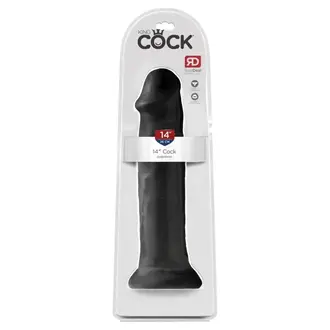 PIPEDREAM KING COCK 14" COCK - BLACK