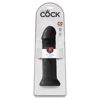 PIPEDREAM KING COCK 11" COCK - BLACK