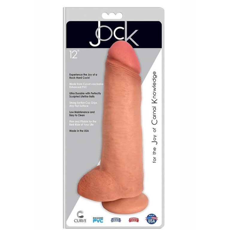 JOCK JOCK REALISTIC DONG W/ BALLS 12IN - VNL