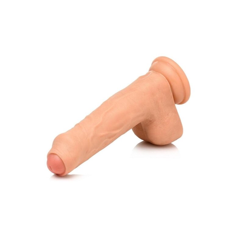 THINZ DILDO 7" LIGHT THINZ UNCUT W/ BALLS