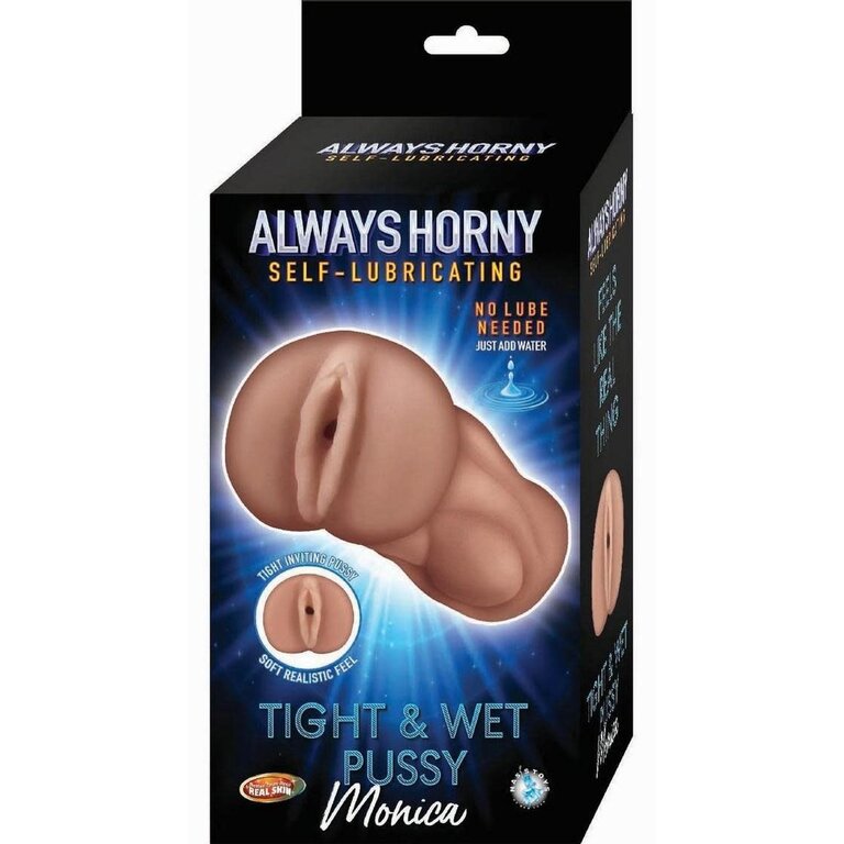 NASS TOYS ALWAYS HORNY SELF-LUBRICATING MONICA - CARAMEL