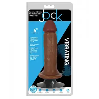 JOCK JOCK VIBRATING DILDO 6IN - LATTE