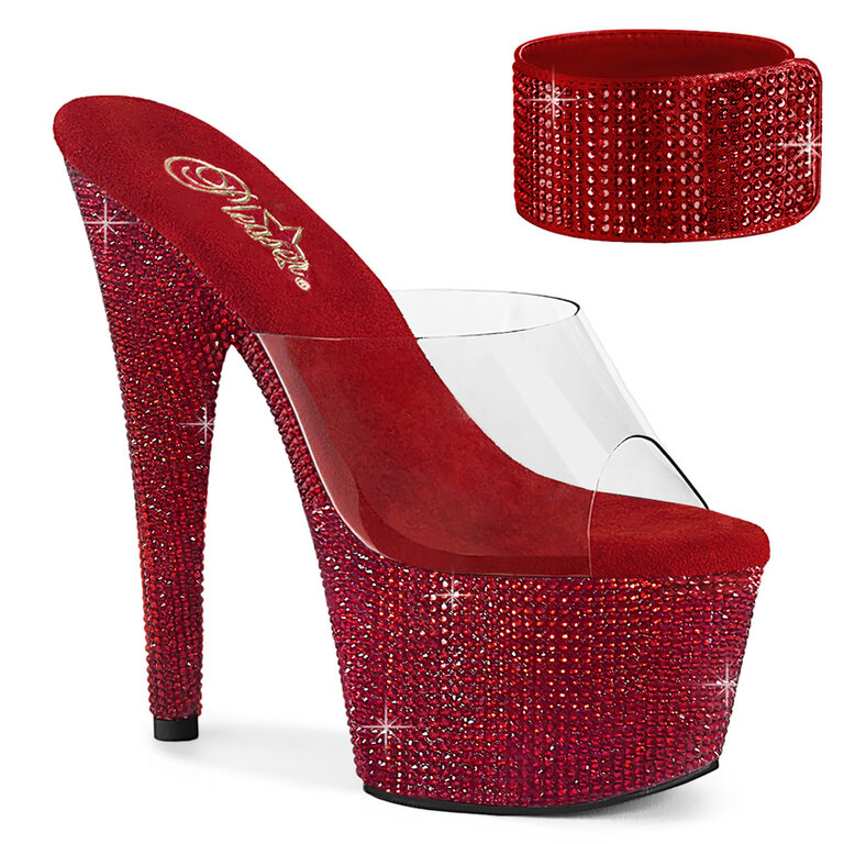 PLEASER SHOES Bejeweled-712RS 7" HEEL