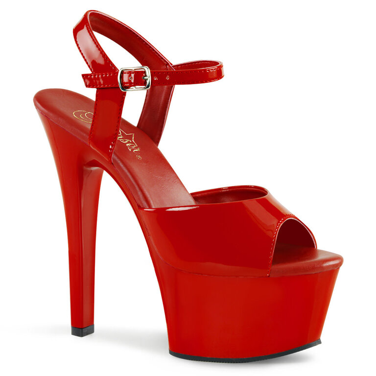 PLEASER SHOES 6" HEEL ANKLE STRAP SANDAL