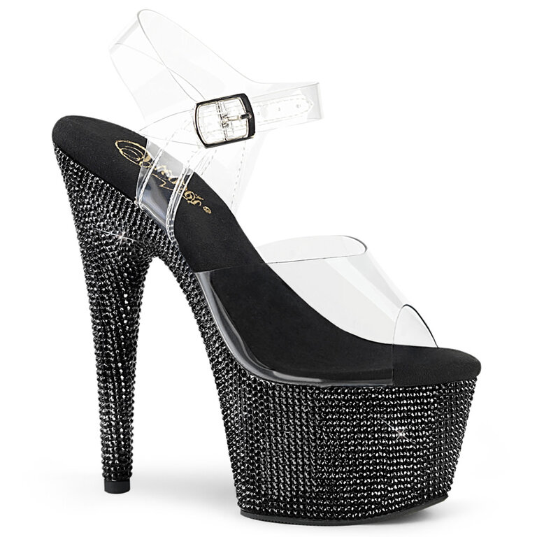 PLEASER SHOES 7" Heel, 2 3/4" PF Ankle Strap Sandal w/ RS