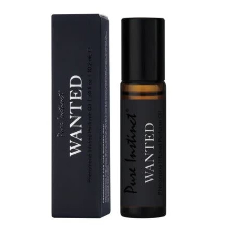 CLASSIC BRANDS MEN PURE INSTINCT PHEROMONE PERFUME OIL WANTED .34 FL OZ