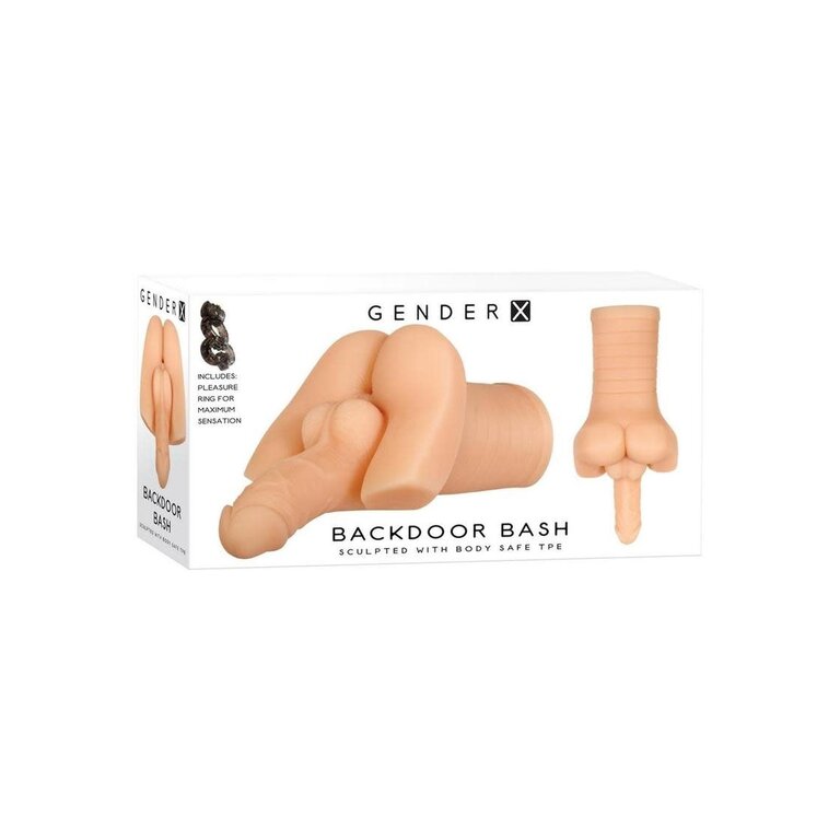 EVOLVED NOVELTIES GENDER X BACKDOOR BASH  VIBRATING STROKER