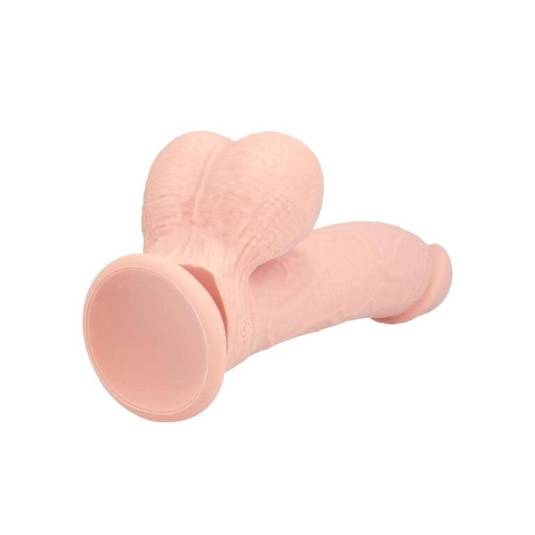 SHOTS AMERICA REALROCK RECHARGEABLE DUAL LAYERED VIBRATING CURVED 7IN W/BALLS