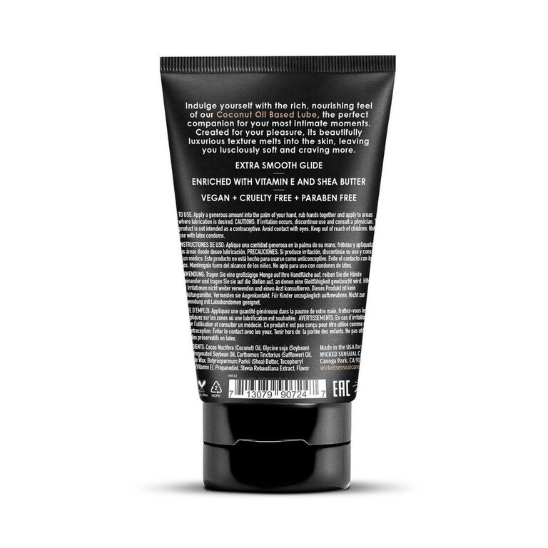 WICKED LUBES WICKED COCONUT OIL LUBE4OZ WATER BASED 4 OZ