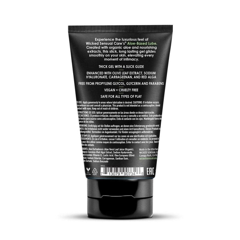 WICKED LUBES WICKED ALOE VERA LUBE4OZ WATER BASED 4 OZ