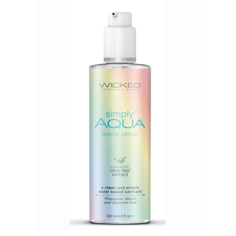 WICKED LUBES WICKED SIMPLY AQUA 4OZ PRIDE EDITION