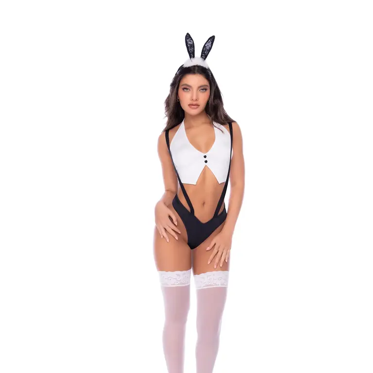 MAPALE 3PC VEST STYLE SEXY BUNNY
