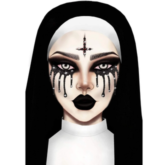 LEG AVENUE EVIL NUN RHINESTONE STICK-ONS
