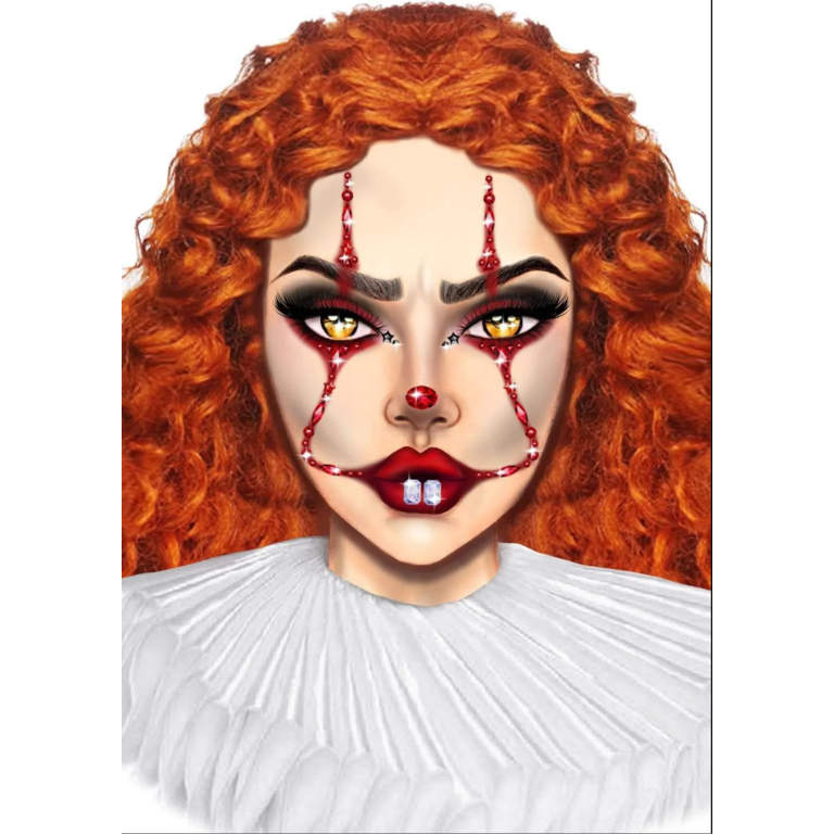 LEG AVENUE CLOWN RHINESTONE STICK-ONS